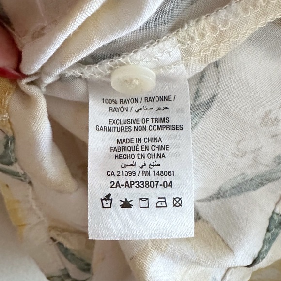 Ardene Lemon Print Short Sleeve Cropped Loose Fit Blouse S - Picture 5 of 6